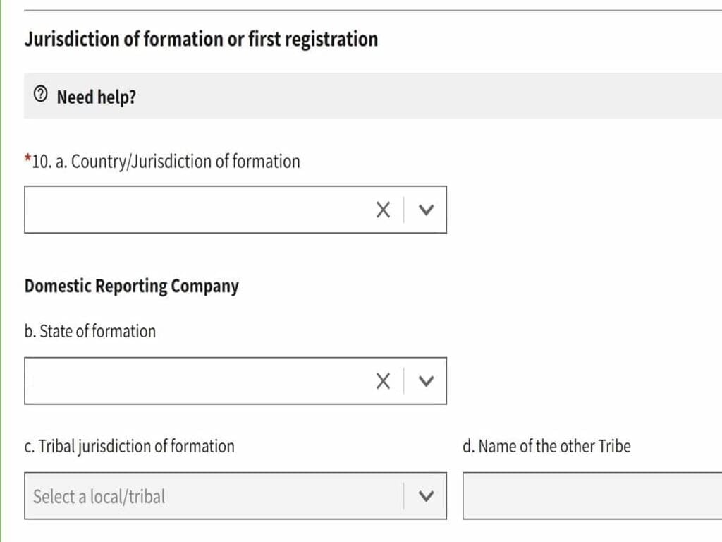 boi reporting filing information questions 10a thru 10d