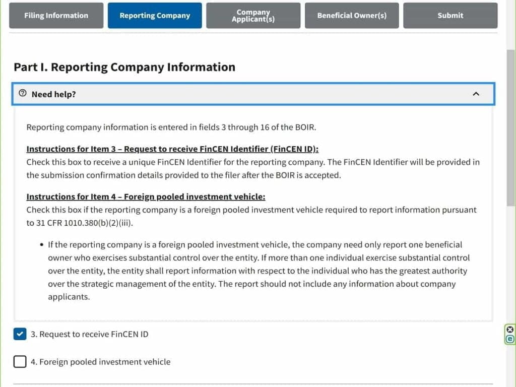 boi reporting filing information questions 3 thru 4