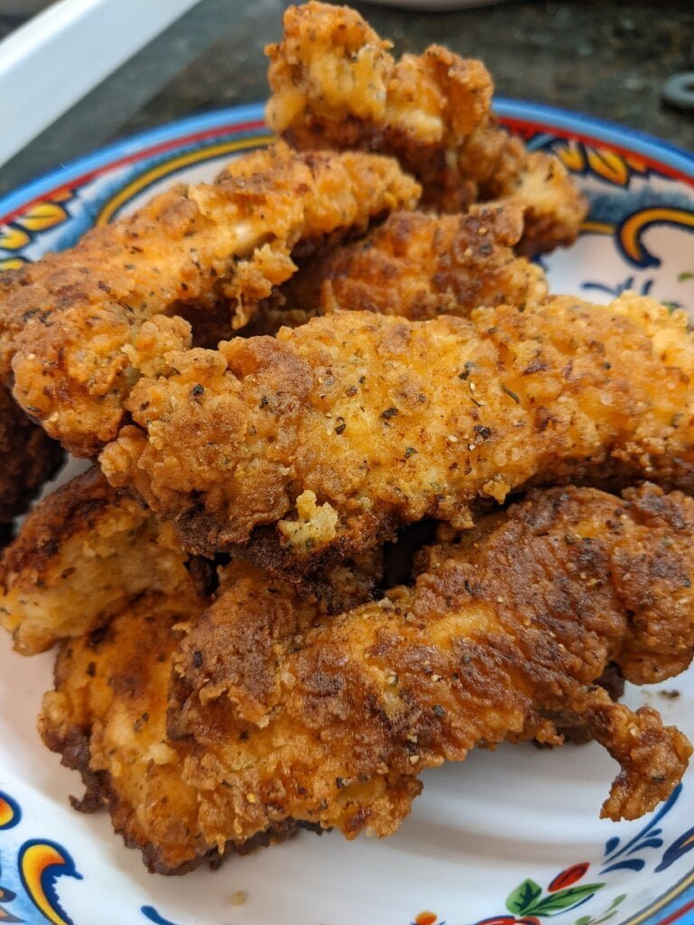 format blog post recipe fried chicken tenders