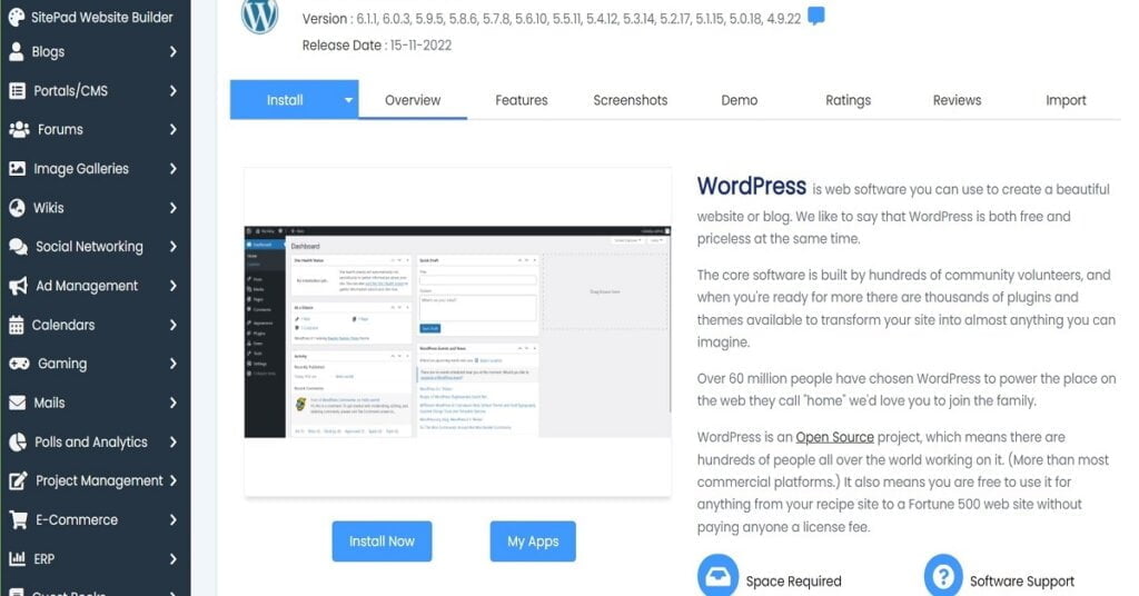 how to install wordpress wp install