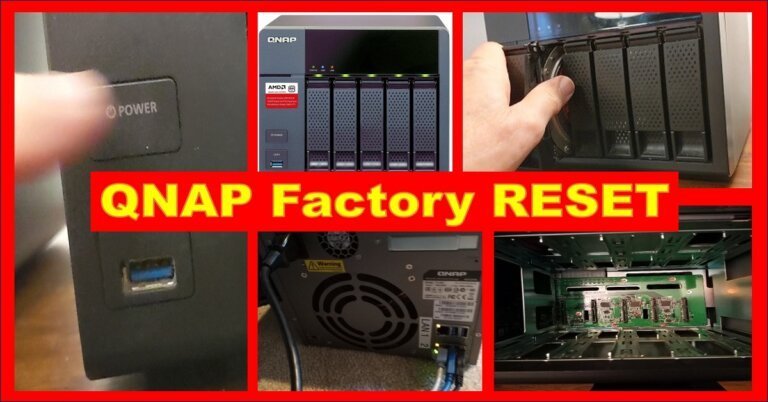 QNAP factory reset