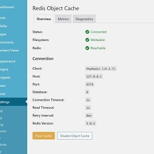 redis object cache flush