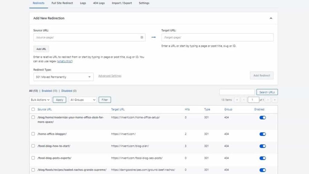 repair any broken internal link by checking a redirection log like in aioseo plugin repair any broken internal link by checking a redirection log like in aioseo plugin