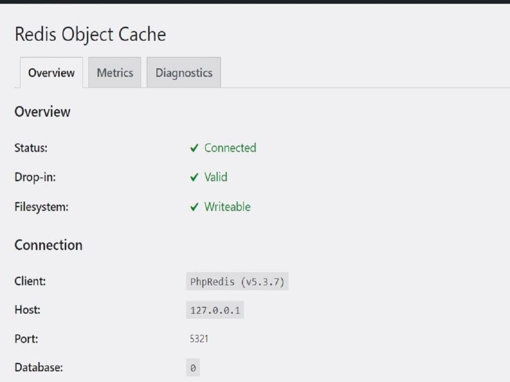 step3y settings redis desired overview results to be all green