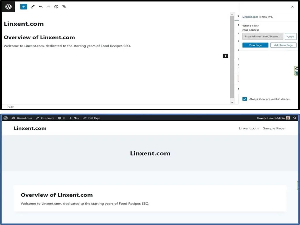 step6g pages new home page published and clicked to view it step6g pages new home page published and clicked to view it