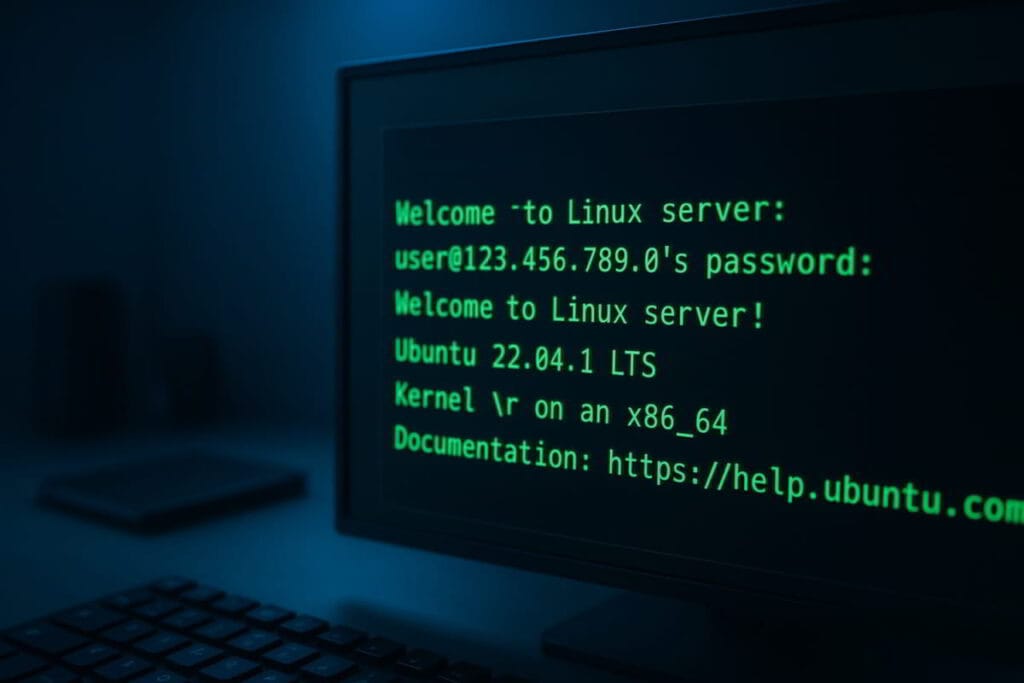 SOP 1.1: Unmanaged VPS Provider Selection and Account Provisioning Terminal window showing successful SSH authentication to a new VPS